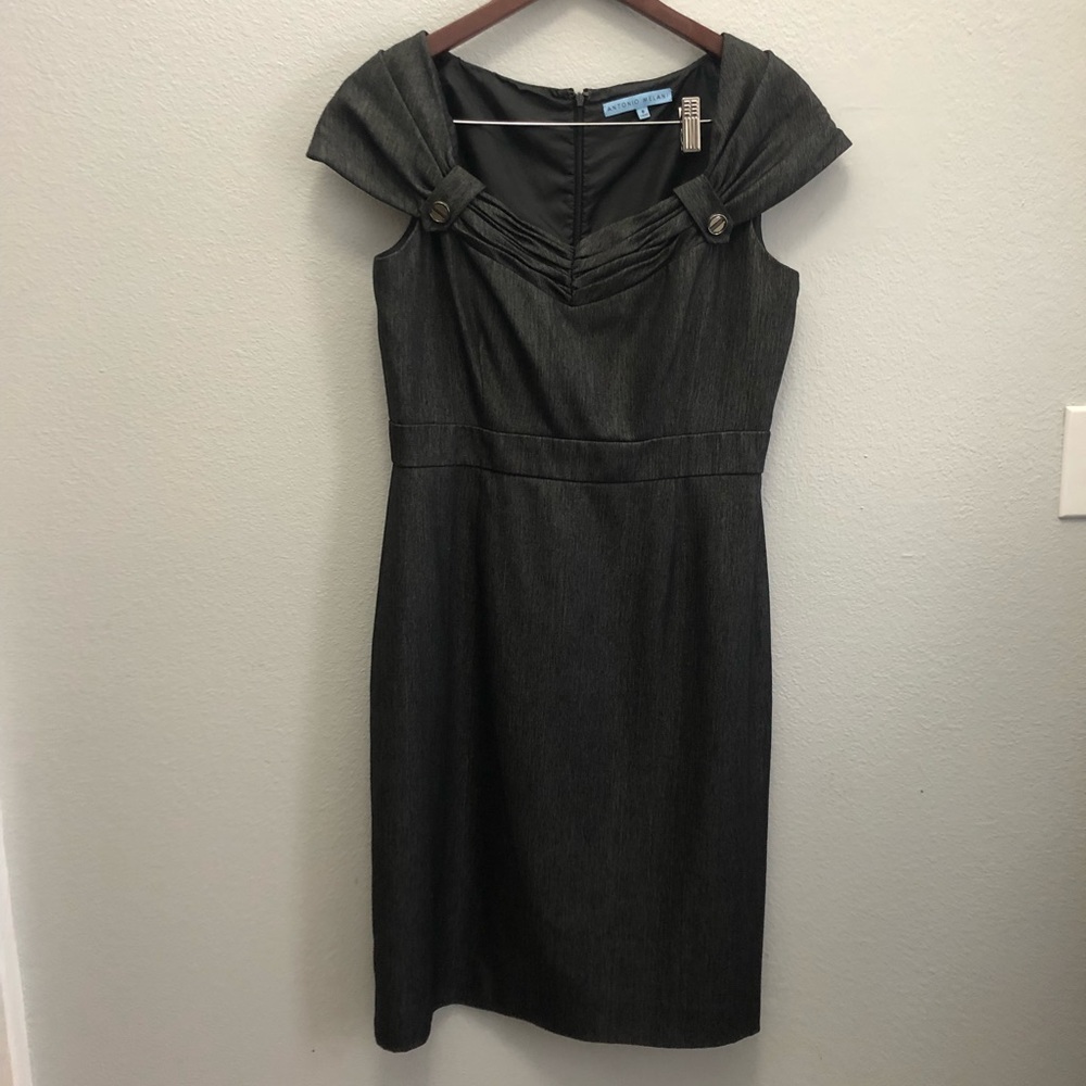 Antonio Melani grey dress, like new. Size 8